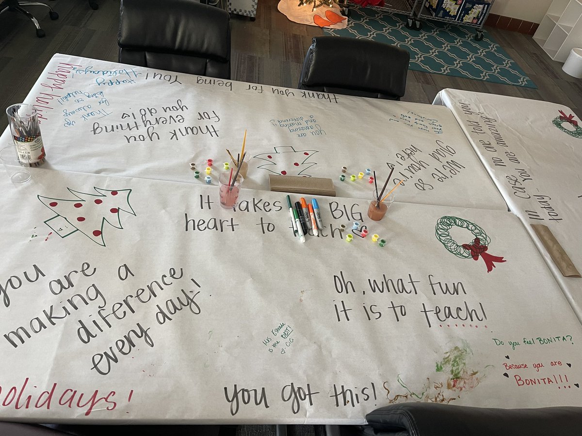 Today’s PLC’s consisted of curriculum overview, painting ornaments, snacks &amp; great conversations! 🎄Mr. Martinez was the only brave one to paint Santa &amp; he did a pretty great job! <a href="/MES_Roadrunners/">Montclair Elementary</a> <a href="/MrsEPacheco/">Erin Pacheco</a> <a href="/MDiaz_GISD/">MDiaz_GISD</a> <a href="/abderden1/">Ashleigh Derden, M.Ed.</a> <a href="/gisdnews/">Garland ISD</a> <a href="/GISDTLD/">Teaching & Learning Development</a> @GISDLiteracy