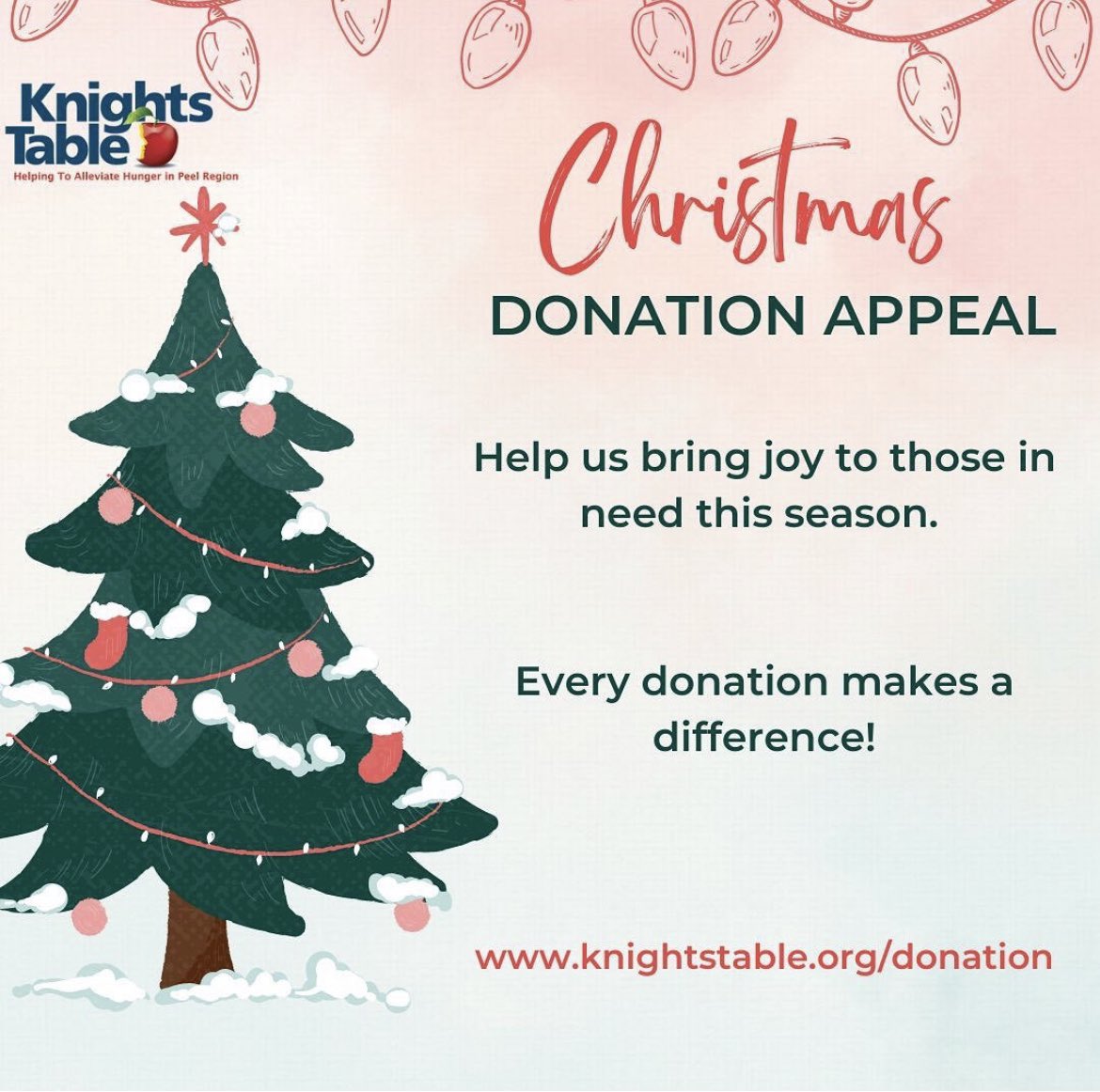 With the rise in inflation and limited support, more and more people are turning to food banks and soup kitchens this season. Help us spread joy by providing your neighbour in need with food and meal support. Donate now! Visit knightstable.org/donation