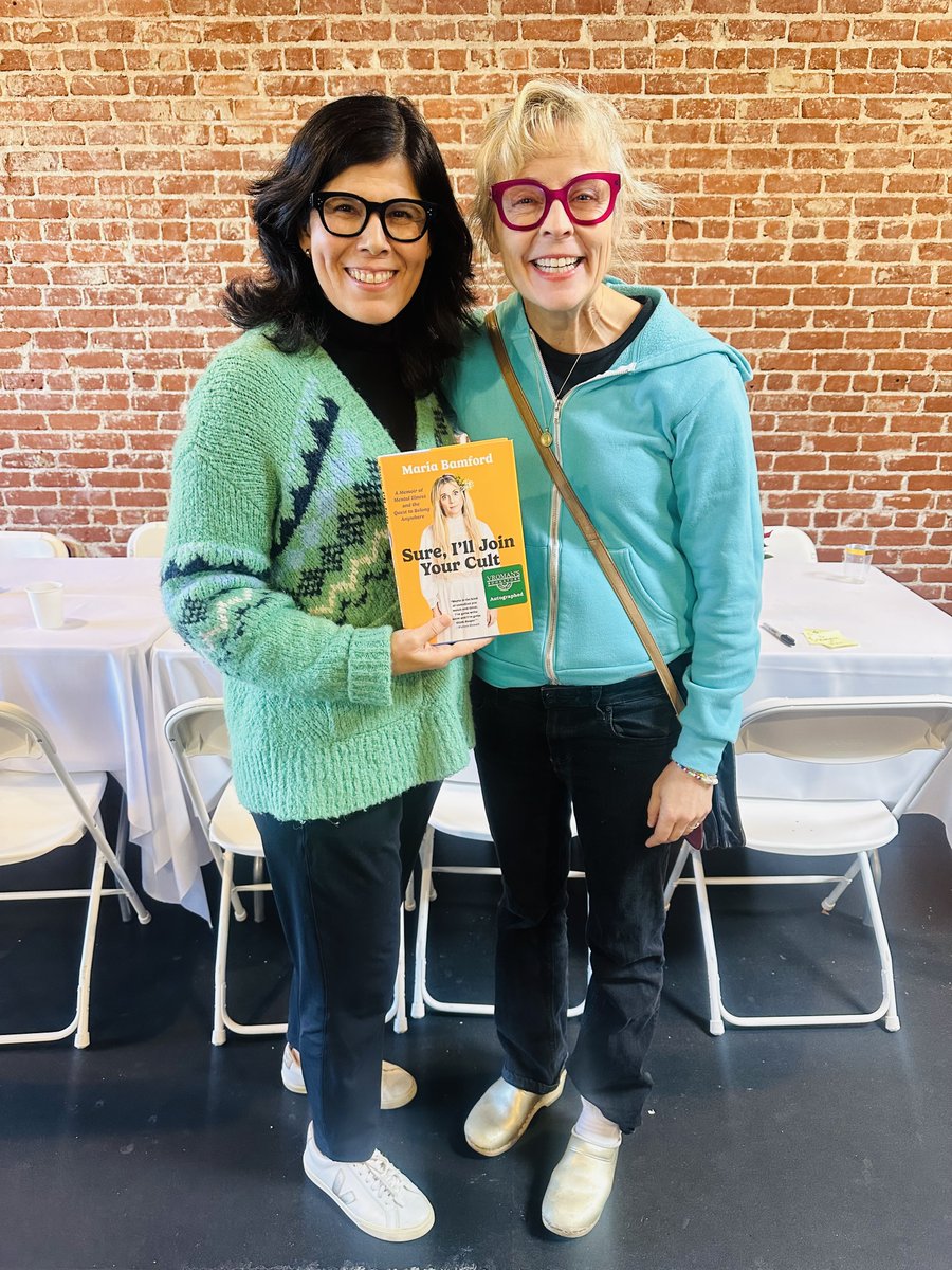 Very happy for my friend and comedian @mariabamfoo on the success of her memoir 'Sure, I'll Join Your Cult.' Maria fearlessly tackles taboo - from sex and money to mental health - weaving her unique brand of radical honesty into every page📚