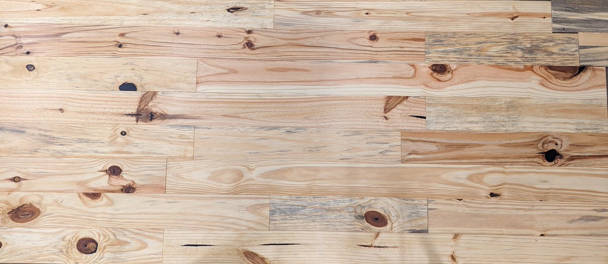 Prefinished Knotty Pine flooring and wall paneling, now in stock!
#knottypine #woodflooring #woodfloors #woodwall #wallcladding #woodcladding #sustainablelumberco