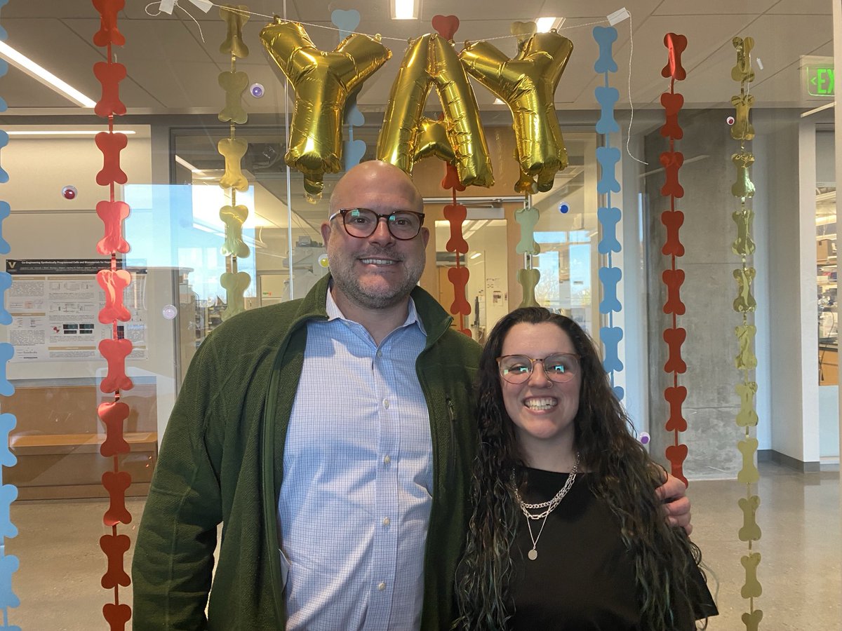 Duvall_Lab_VU's tweet photo. Big congrats to ⁦@c_dejulius⁩ for successful defense of her doctoral work today!  Next up, postdoc with ⁦@MaerzAndBlue⁩.  Can’t wait to track her career trajectory from here. https://t.co/2EQO6Yb0uI