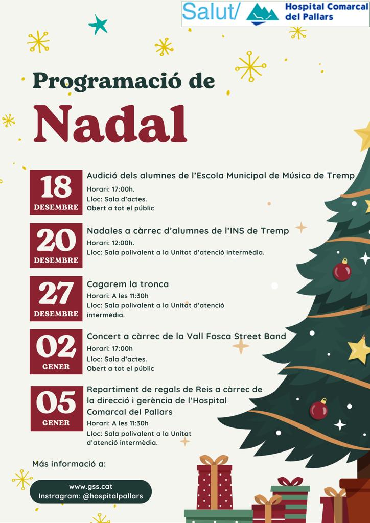 🗓Comenceu a preparar la vostra agenda !
🎶🎄🎁 Us anirem ampliant informació