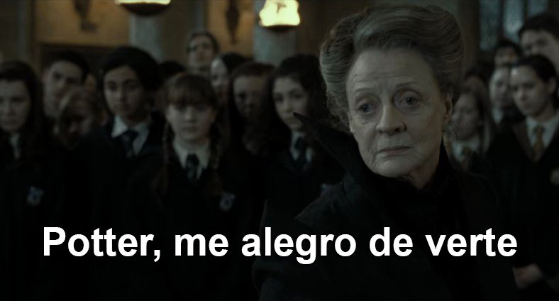 Cuando estás cambiando de canal y te encuentras una película de Harry Potter.