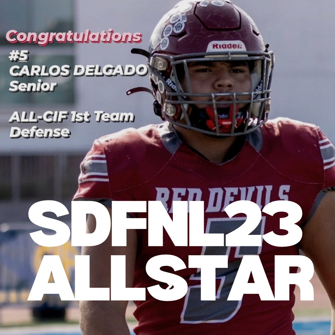 #SDFNL25 (@sdfnlmagazine) on Twitter photo SDFNL Roster Alert: <a href="/GoSUHiFootball/">Sweetwater High School Football</a> LB Carlos Delgado brings his defensive skills to the 2023 SDFNL All Star Game. #sdfnlallstar23 SDFNL Roster Alert: <a href="/GoSUHiFootball/">Sweetwater High School Football</a> LB Carlos Delgado brings his defensive skills to the 2023 SDFNL All Star Game. #sdfnlallstar23