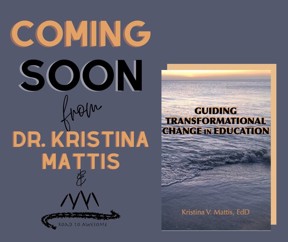 Darrin M Peppard Ed.D. #RoadToAwesome (@darrinmpeppard) on Twitter photo Very excited to share this upcoming release from Road to Awesome Publishing.
<a href="/kristinamattis/">Kristina Mattis, EdD</a> has developed the navigational guide for change in education. Her experience, knowledge, and insights are at your disposal with this incredible book.
Coming soon folks, get ready for Very excited to share this upcoming release from Road to Awesome Publishing.
<a href="/kristinamattis/">Kristina Mattis, EdD</a> has developed the navigational guide for change in education. Her experience, knowledge, and insights are at your disposal with this incredible book.
Coming soon folks, get ready for