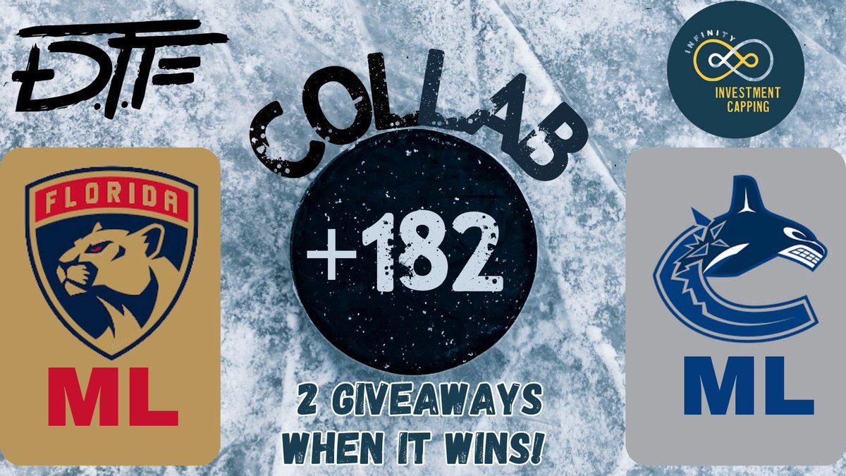 Dont_Throw_Fade's tweet image. Collab W @InfinityCapping 🤝

🚨 $20 Giveaways🚨
-Must be Following 
         @Dont_Throw_Fade  &amp;amp;
         @InfinityCapping 
-❤️ this post

✍️When this play wins we will select one follower each at random to win $20

#GamblingTwitter #GamblingX #NHlPicks #Giveaway #GiveawayAlert