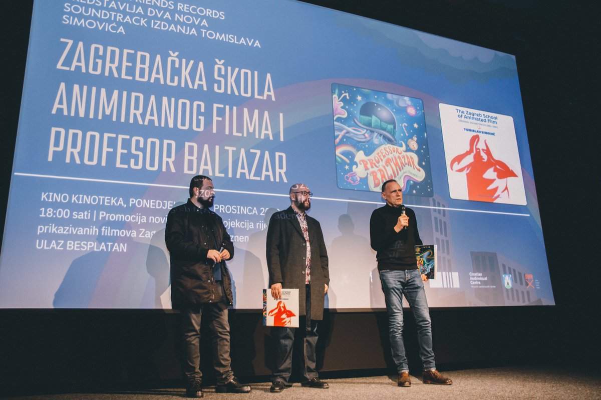 Fox&HisFriends (@foxandhisfriend) on Twitter photo KInoteka / Zagreb 11.12.2023. Promocija dva nova Fox & His Friends vinila "Professor Balthazar (Music From The Original TV Series)" & "The Zagreb School Of Animated Film (Original Soundtracks 1961-1982)" i projekcija filmova s glazbom Tomislava SimoviÄa / <a href="/LeriAhel/">Mutant Disco Radio Show</a> <a href="/zluketic/">Zeljko Luketic</a> KInoteka / Zagreb 11.12.2023. Promocija dva nova Fox & His Friends vinila "Professor Balthazar (Music From The Original TV Series)" & "The Zagreb School Of Animated Film (Original Soundtracks 1961-1982)" i projekcija filmova s glazbom Tomislava SimoviÄa / <a href="/LeriAhel/">Mutant Disco Radio Show</a> <a href="/zluketic/">Zeljko Luketic</a>