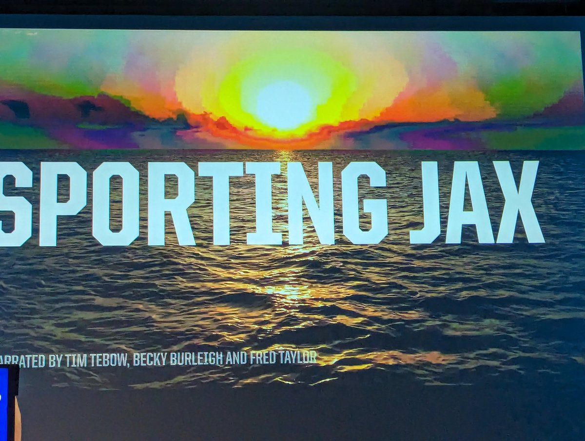 CFreemanJAX's tweet image. Tim Tebow in narrator mode for #SportingJax.