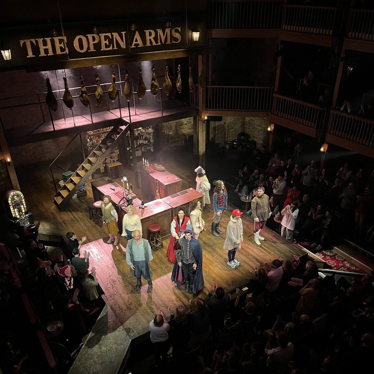 🍻 Cheers everyone 🍻 

#FairMaidOfTheWest Press Night ✅🥂