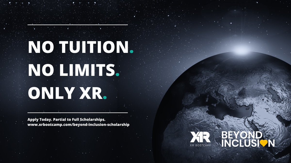🎮 Underrepresented people across the globe who are interested in XR: @XR_Bootcamp + @unity are granting scholarships! Experts will provide guidance for building your XR app/game portfolio and career support! Application deadline is Dec. 15th. Learn more: xrbootcamp.com/beyond-inclusi…