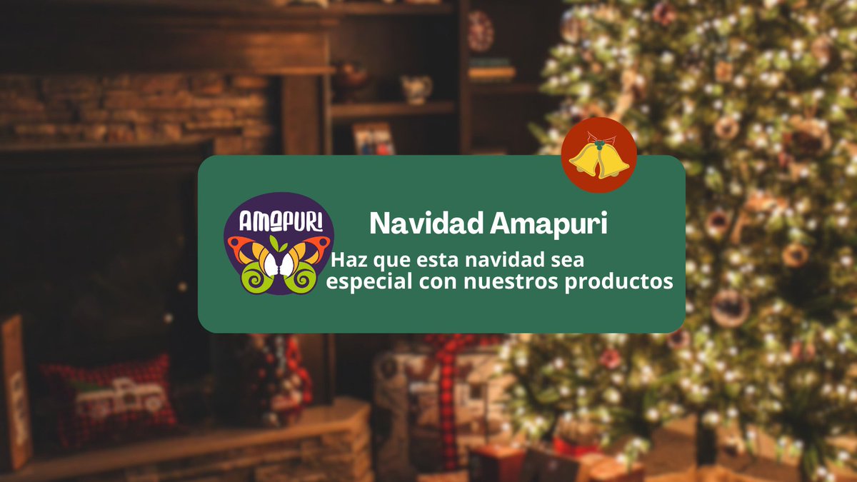 La temporada de navidad ya empezó y queremos que que que tus recetas navideñas tenga el toque especial de Amapuri. 

¡Te deseamos una feliz navidad! 🌲👨‍👩‍👦‍👦