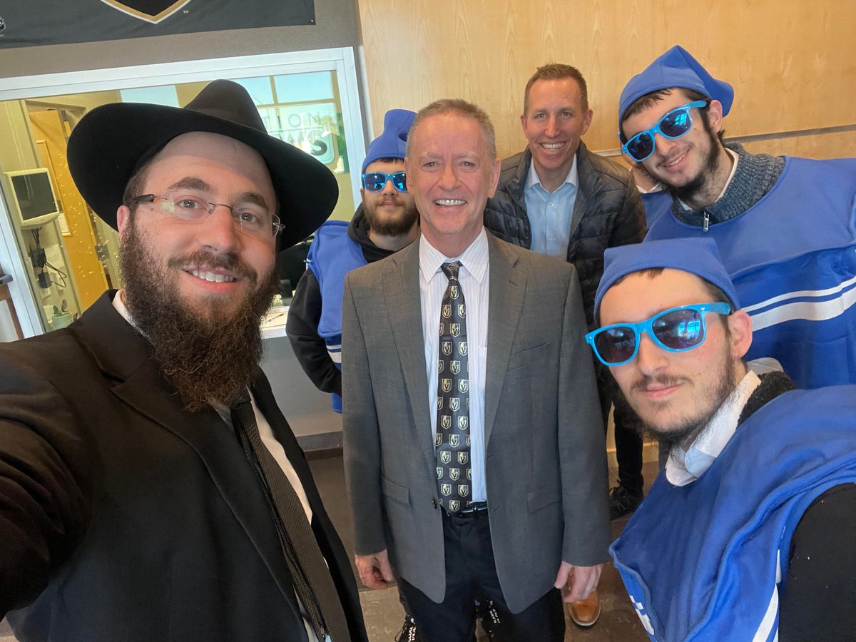 Today with my friend Rabbi Levi Harlig and the Dancing Dreidels. #HappyHanukkah.