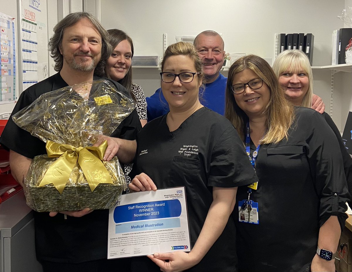 We’re all very proud to have won Specialist Services team of the month for November @WWLNHS #team 📸 🎥 🖥️ #clinicalphotography #video #graphics 💙