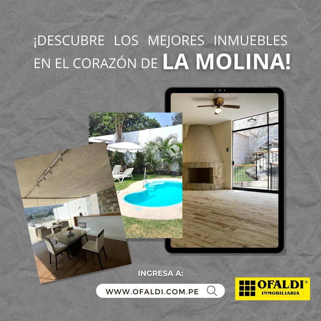 ¡VIVE EN LA MOLINA!🏡 Los mejores inmuebles de la zona con OFALDI. 👌 
Consulta por este inmueble y más ⬇️⬇️⬇️ 
☎️ 217 - 1500 
📲998 167 586 
🌐 ofaldi.com.pe
. 
. 
#bienesraices #ofaldi #inmobiliariatop #limatop #venta #jardin #piscina  #todolimaenunsoloportal