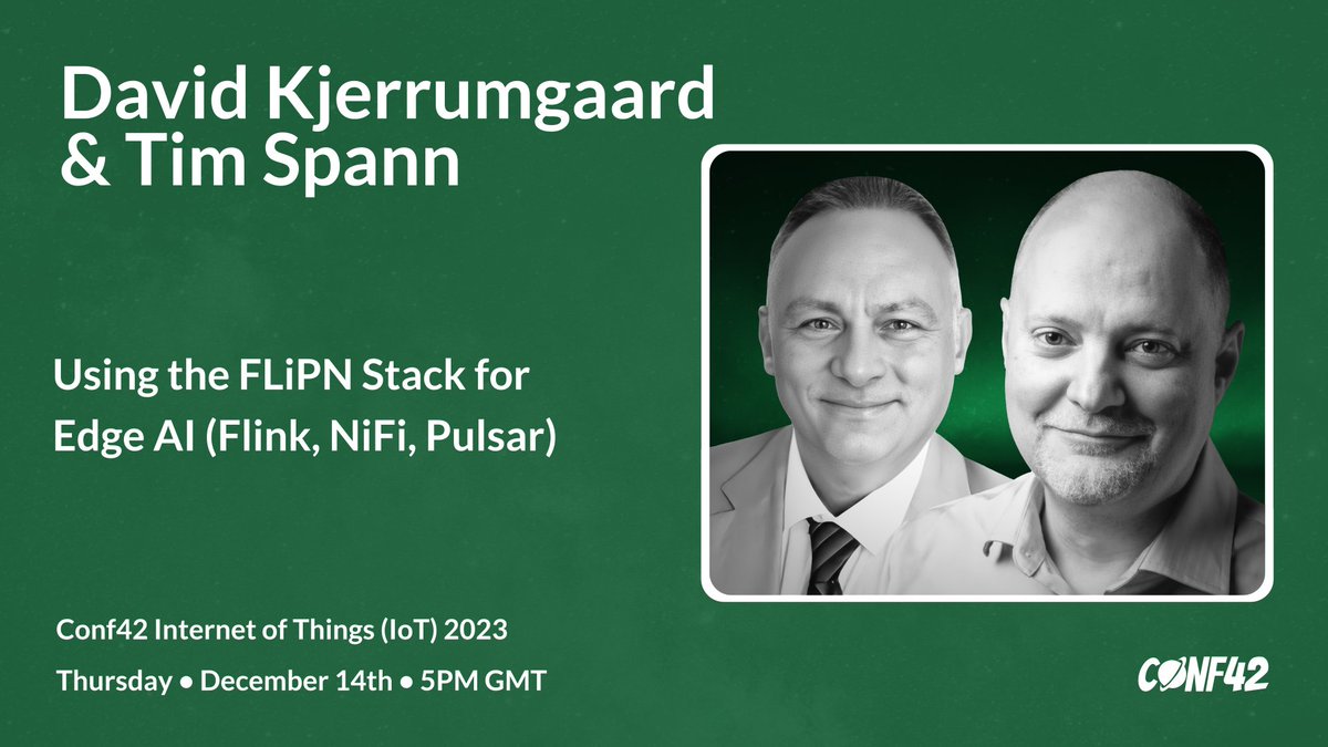 🌟#Conf42IoT is Almost Here!🗓️🚀

🌐conf42.com/Internet_of_Th…

🎙️Introducing the #FLiPN stack which combines #ApacheFlink, #ApacheNiFi, #ApachePulsar and other #Apachetools to build fast applications for IoT, #AI, rapid ingest.

#DigitalInnovation #FutureofIoT #IoTInsights