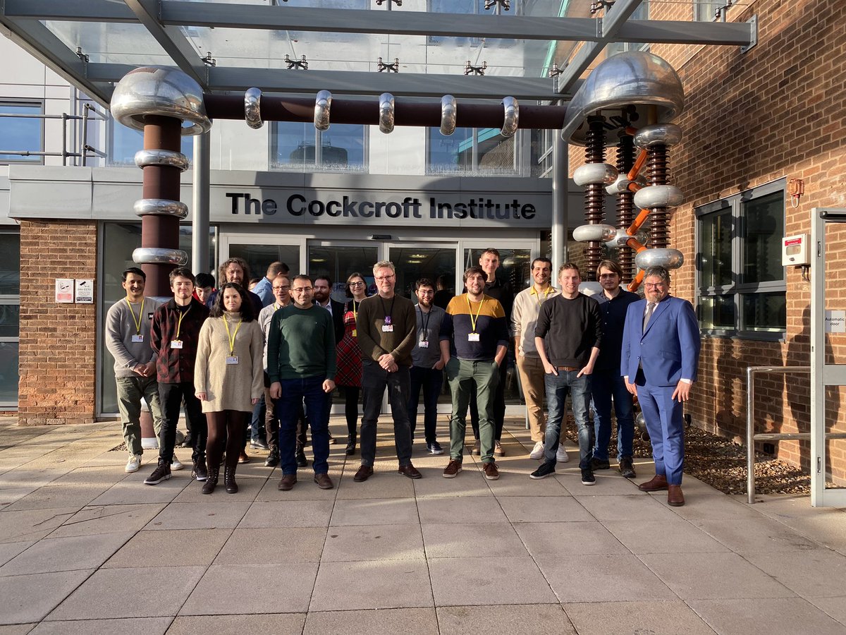 Excellent Christmas meeting of the Manchester-Cockcroft  @DaresburyLab @cockcroft_news @UoMPhysics 
Particle Accelerator Group. Those still standing after lunch are pictured.