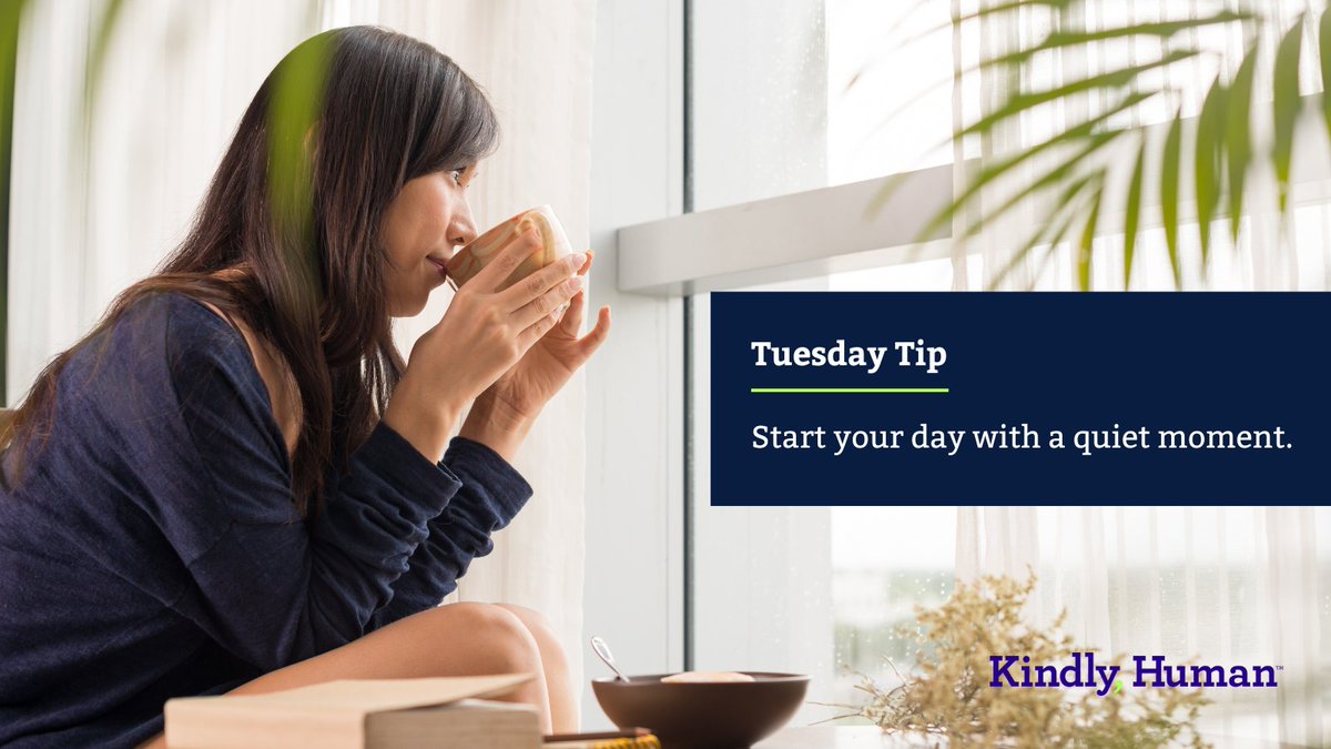 Tuesday Tip: Start your day with time to sit, gather your thoughts, and have a quiet moment before the hustle and bustle Adding this to your morning routine can help your day kick off on the best possible footing.
#HealthDay #HappyDay #StartWithConnection #KindlyHuman