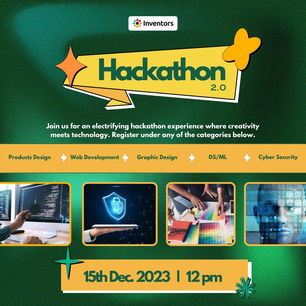EuniceOgboye's tweet image. Unleash your hacking prowess at this one-day Hackathon and win some cash prizes! Are you up for the challenge? 
Register here
forms.gle/PNsJM55eGRNzCg…

@D_INVENTORS 
#CyberSecurityHackathon
#Hackathon