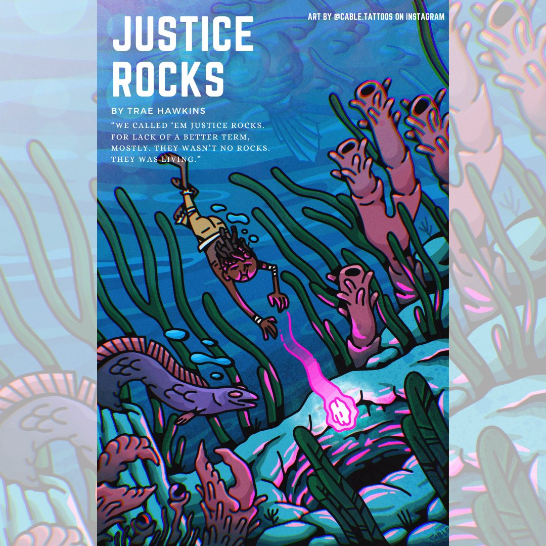 *typing through tears in my eyes* MY FIRST EVER PUBLISHED SHORT STORY IS OUT!! 🥹🥳 I’m so grateful to @augurmag for believing in this story about magic rocks and rebellion & for giving it such a beautiful illustration!! If you can, please buy Augur 6.2 to support!! 🫶🏽🫶🏽