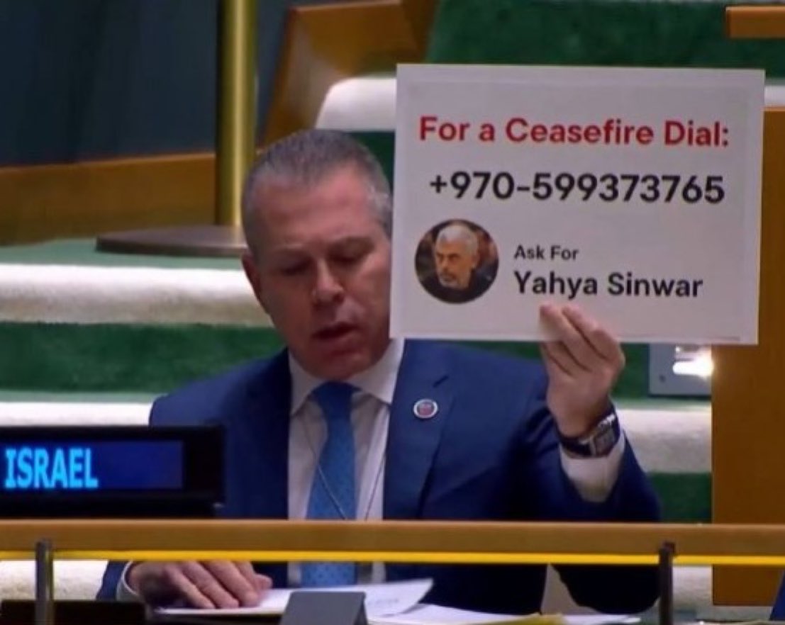 I like how Israel handles the UN.