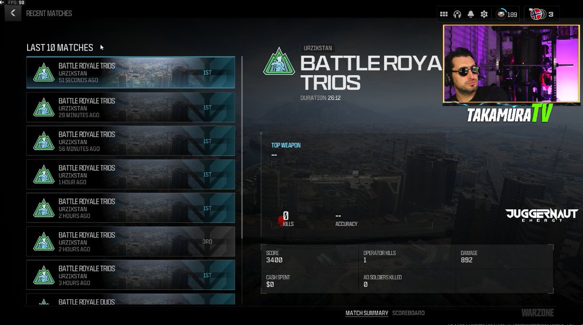 takamura_tv's tweet photo. Nuke contracts in Warzone 3 very soon! Top 50 player on the leaderboards (wins), lets go! Juggernaut energy keeps me fully focused, get yours today! @callofduty @Juggernaut #callofduty #warzone3 #top50 #takamuratv #nukecontracts #juggernautenergy https://t.co/7Ba6uOPbV1
