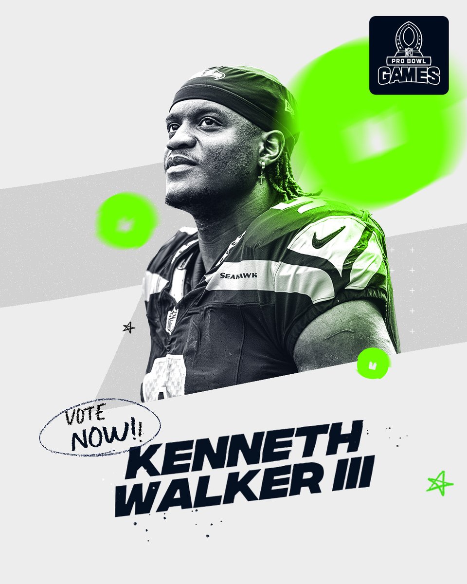 Retweet if you want to see K9 at the Pro Bowl. #ProBowlVote + @Kenneth_Walker9 #ProBowlVote + @Kenneth_Walker9 #ProBowlVote + @Kenneth_Walker9