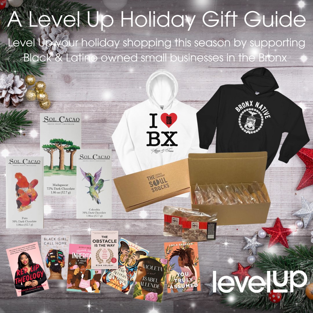 If you’re looking to support a small Black or Latino owned business, please consider making a purchase from one of the below businesses.
Bronx Native/ Loc'd&amp;Lit/ Soul Cacao/ Soul Snacks