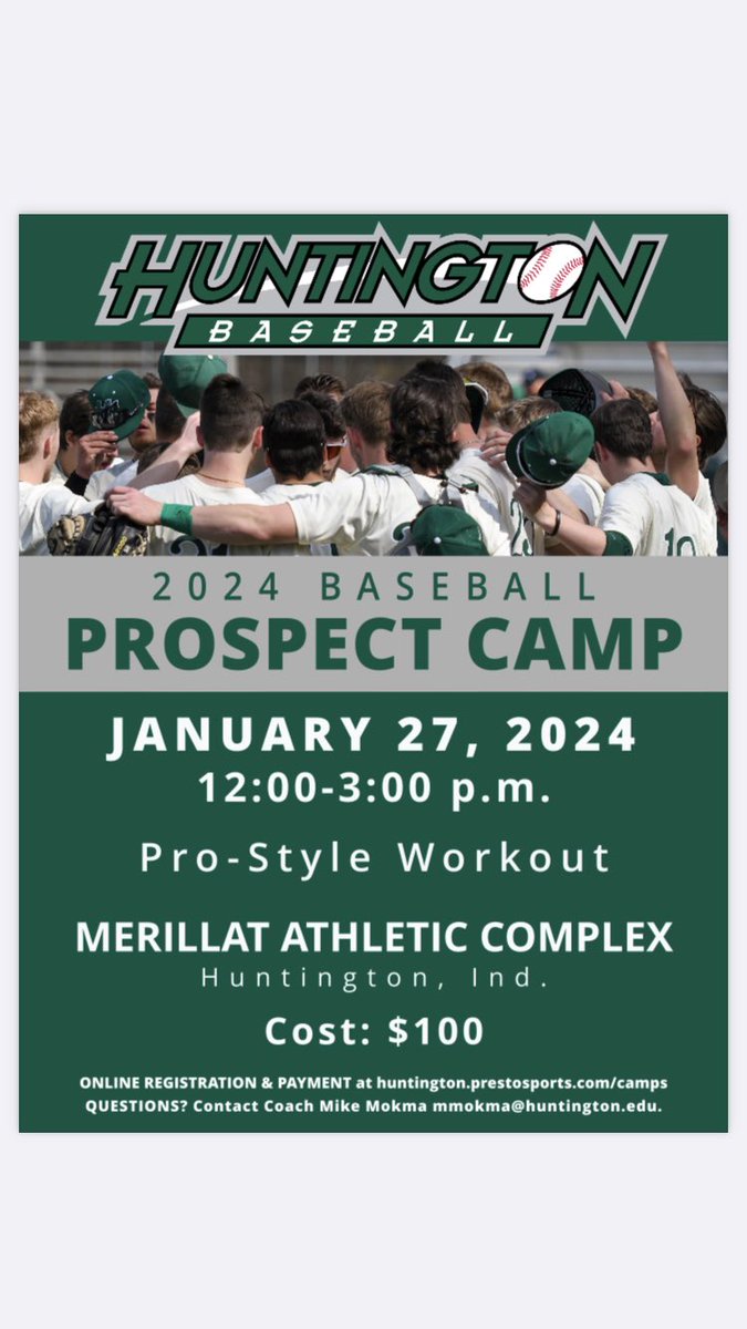 📆⚾️MARK YOUR CALENDAR!⚾️📆 We are excited to announce our high school winter Prospect Camp! Register Online: huforms.formstack.com/forms/baseball…