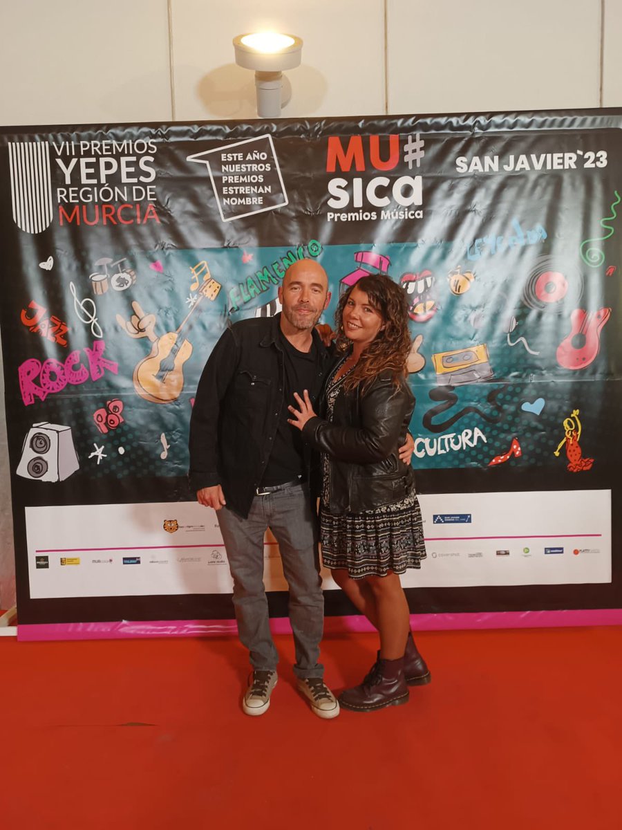 Un placer asistir a los Premios de la #Musica de la #RegionDeMurcia, seguimos trabajando para intentar ganar el premio a mejor festival 🎶🤟🏽