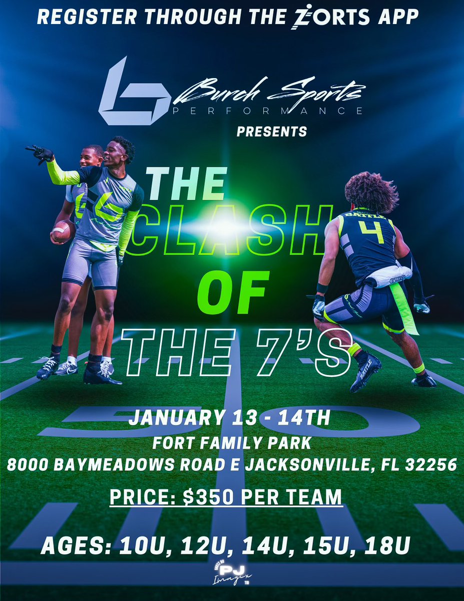 Get ready‼️We are ready to rock and roll with The Clash of the 7’s‼️Go register NOW on Zorts‼️ zortssports.com/join/tournamen…