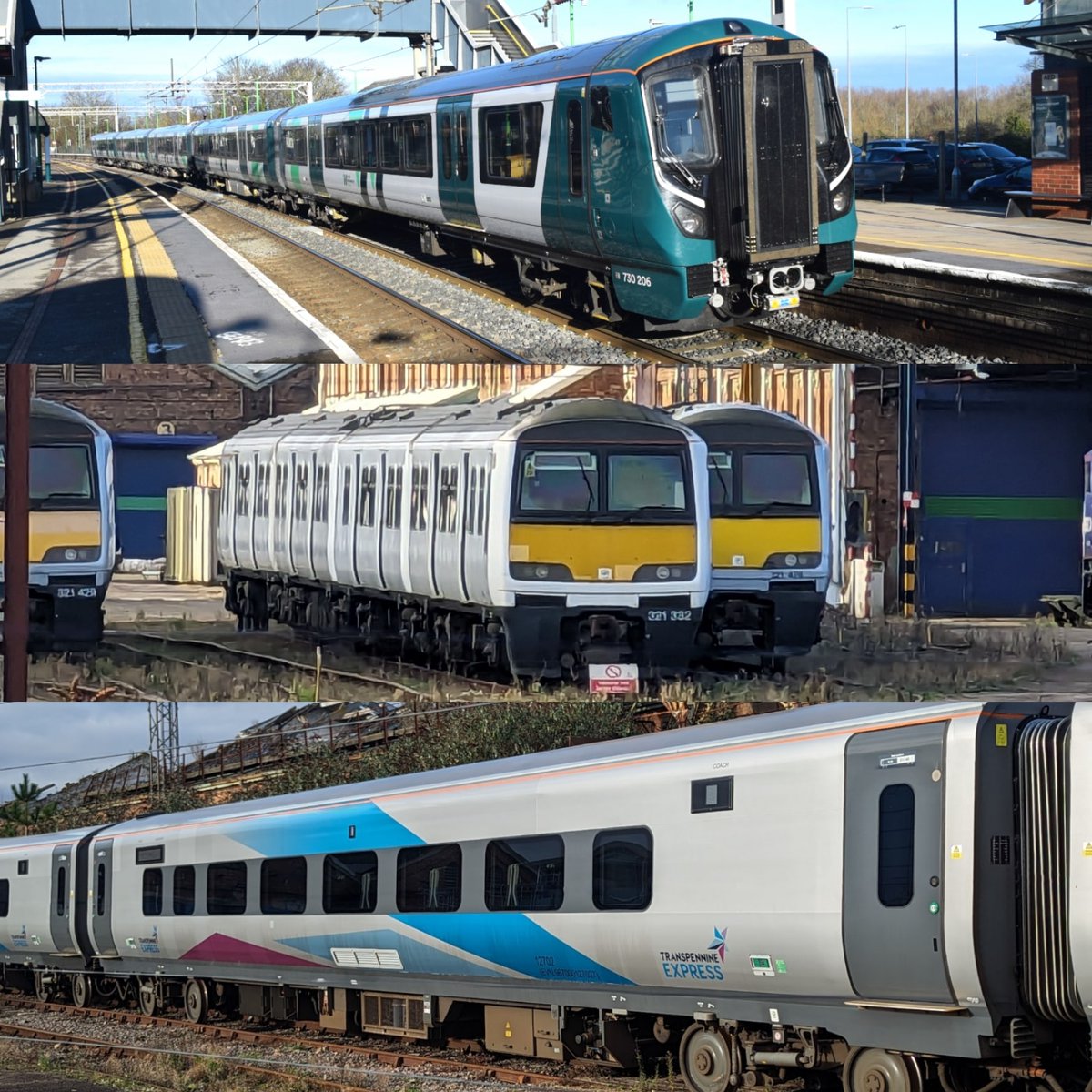 Trains at Wolverton yesterday. Photos at mktom.smugmug.com 

#trains #railway #ukrailscene #class730 #lnwr #westmidlandstrains #class321 #wolvertonworks #westcoastmainline #mk5 #transpennineexpress