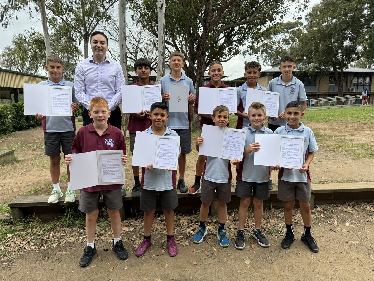 With the best primary school soccer team in NSW- King Park Public School.