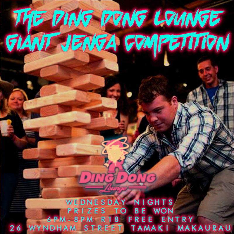 DingDongLounge3's tweet photo. TONIGHT! Bring your friends to the Ding Dong Lounge Giant Jenga Competition! 

Starting 6pm during our Happy Hour 
Minimum 8 players required. Arrive early to register! 

The winning teams : 
First Place will get $50 Cash
Second Place will get $50 Food and Beverage credit

#jenga https://t.co/bzD5MR616C