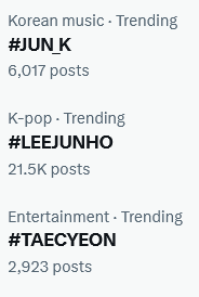 Merv75's tweet photo. Started the morning with my guys trending and here they are still come supper time. Let's keep them there.
#Hottest #OkTizens #Mingppas #Itppas
#Jun_K #Taecyeon #LeeJunho #2PM https://t.co/bA1dUlCNOa