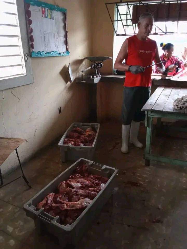 Comienzó #hoy en el poblado de Alacranes la venta de carne de res a tres libras por nùcleo con muy buena calidad. #MatancerosEnVictoria #ALaPatriaManosYCorazon #JuntosXCuba @DiazCanelB @mariofsabines