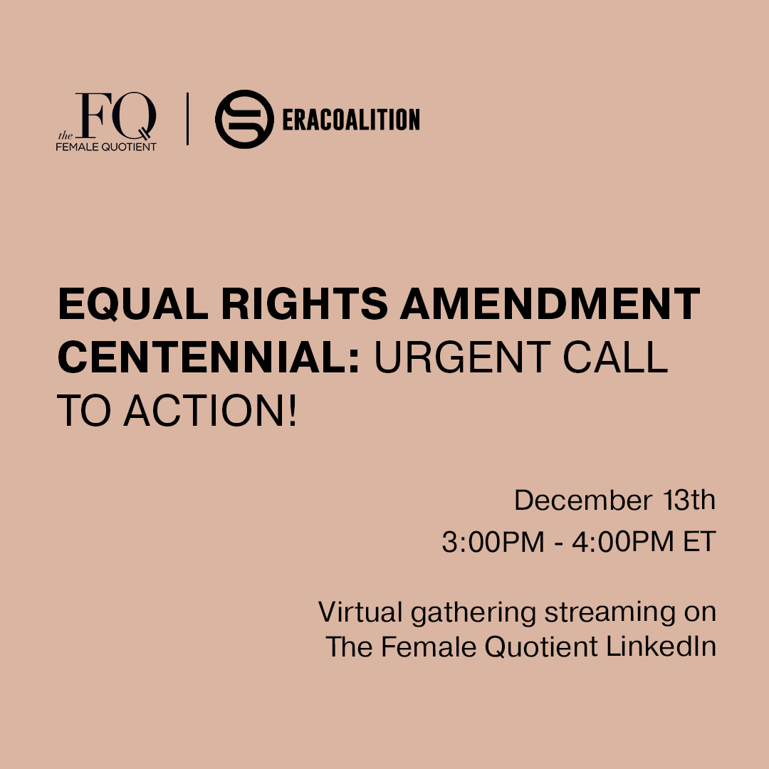 Equal Rights Amendment: Equality for all genders is a self-evident principle, yet its recognition is overdue. Join us on the ERA's 100th anniversary in Washington, D.C., & online to demand constitutional protection of our rights on the basis of sex. RSVP: linkedin.com/events/eracent…