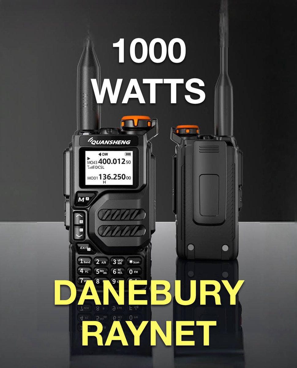 DaneburyRAYNET's tweet image. Thanks to the new guidance being provided by @Ofcom  We would like to announce that Danebury RAYNET elite operators will be issued with 1kw handhelds. #raynet