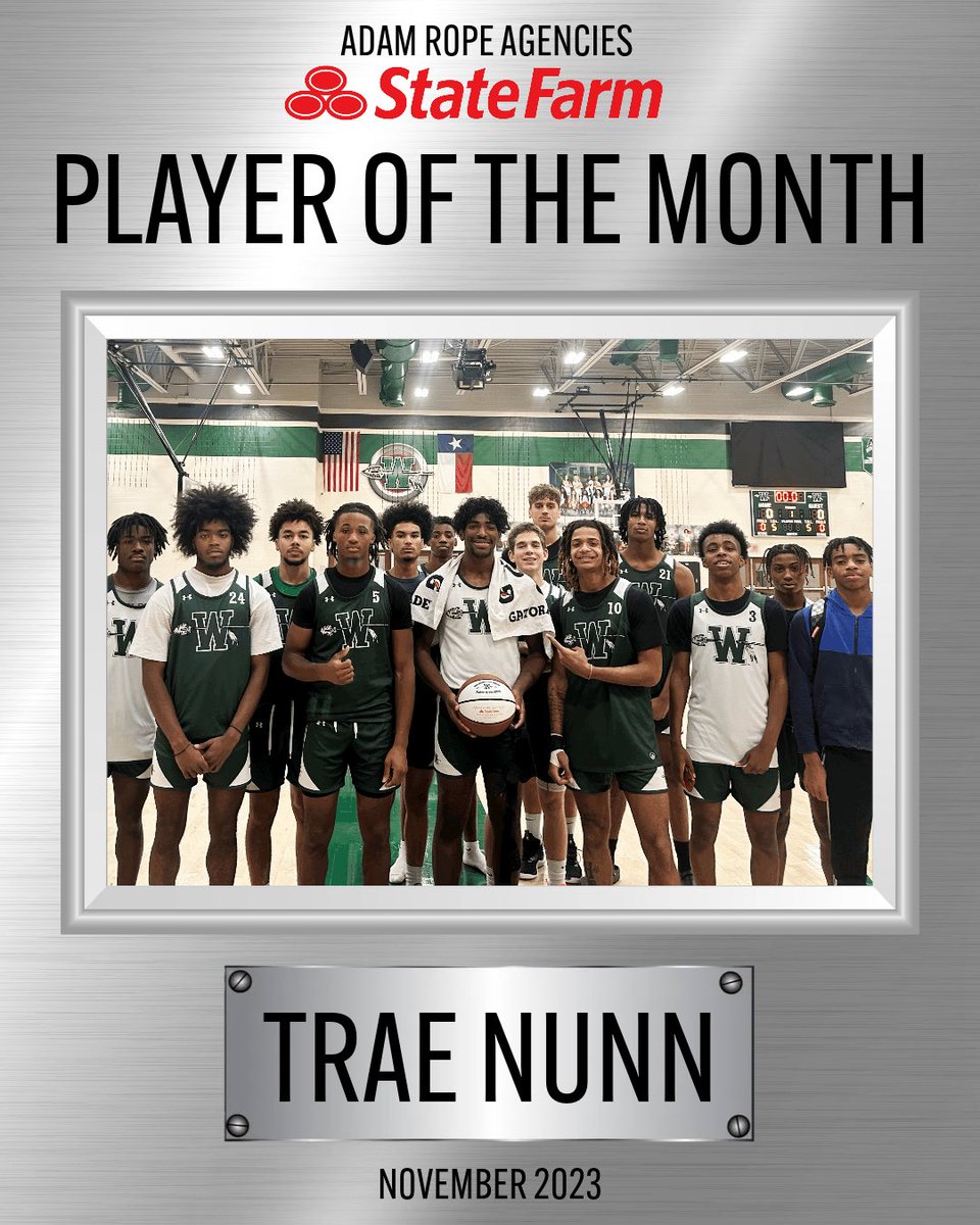 Congratulations to Trae Nunn for being named Adam Rope Agencies STATE FARM PLAYER OF THE MONTH for November 2023! 👏🏽

<a href="/NunnTrae/">Trae Nunn</a> <a href="/AgentAdamRope/">Adam Rope</a> 

#HISTORIC