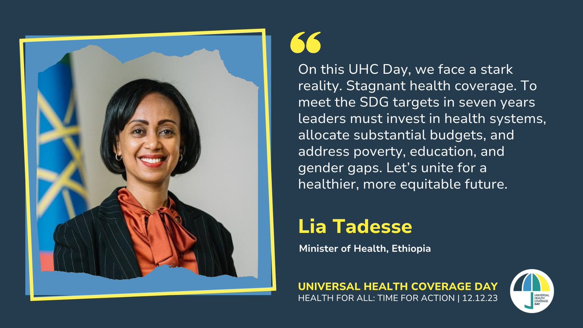 A message from Lia Tadesse for #UHCDay 2023.