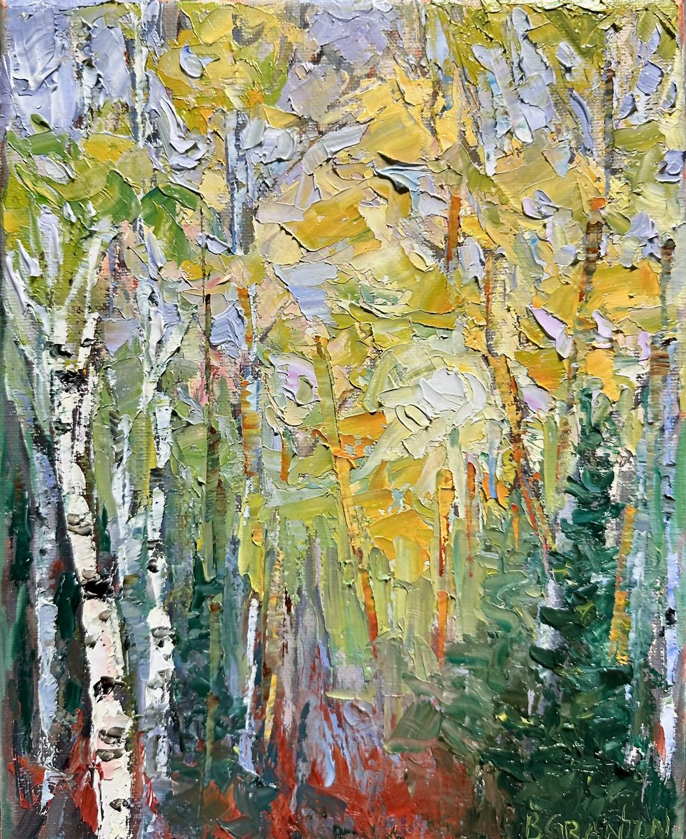 Small distractions… I really should work in a closet. I’m often distracted by half finished paintings laying around and while I think it just needs a few more strokes.. an hour has gone by and I’ve completely reformed it…With a knife💁🏻‍♀️ Autumn Light 10x8” oil #distraction #art