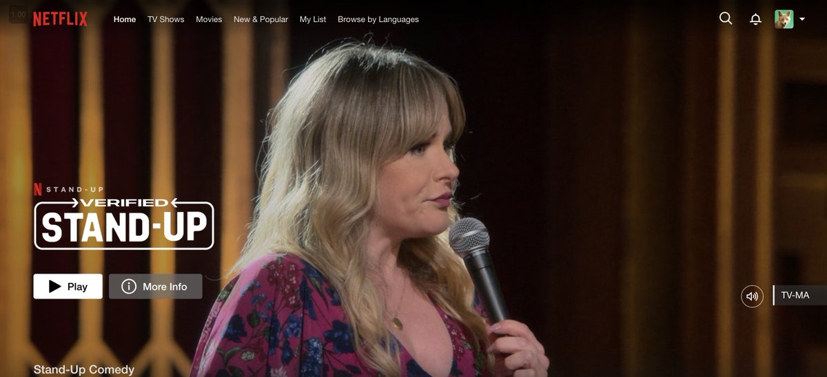 So excited to open up Netflix and see my favorite comedian, Rosebud Baker! (Fun fact: She's from D.C.) #netflixisajoke