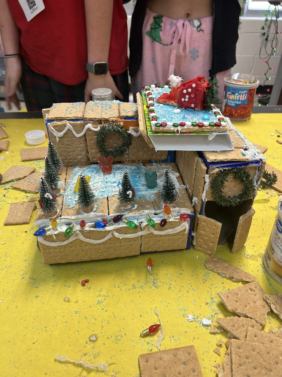 Gingerbread house day, part 2! @ford_house @MHS9th