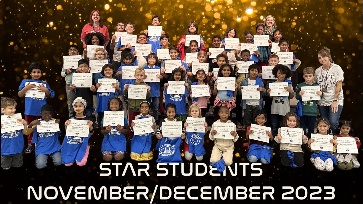 Check out all of our amazing STAR Students for November and December 2023! @SCPSInfo @scpselementary