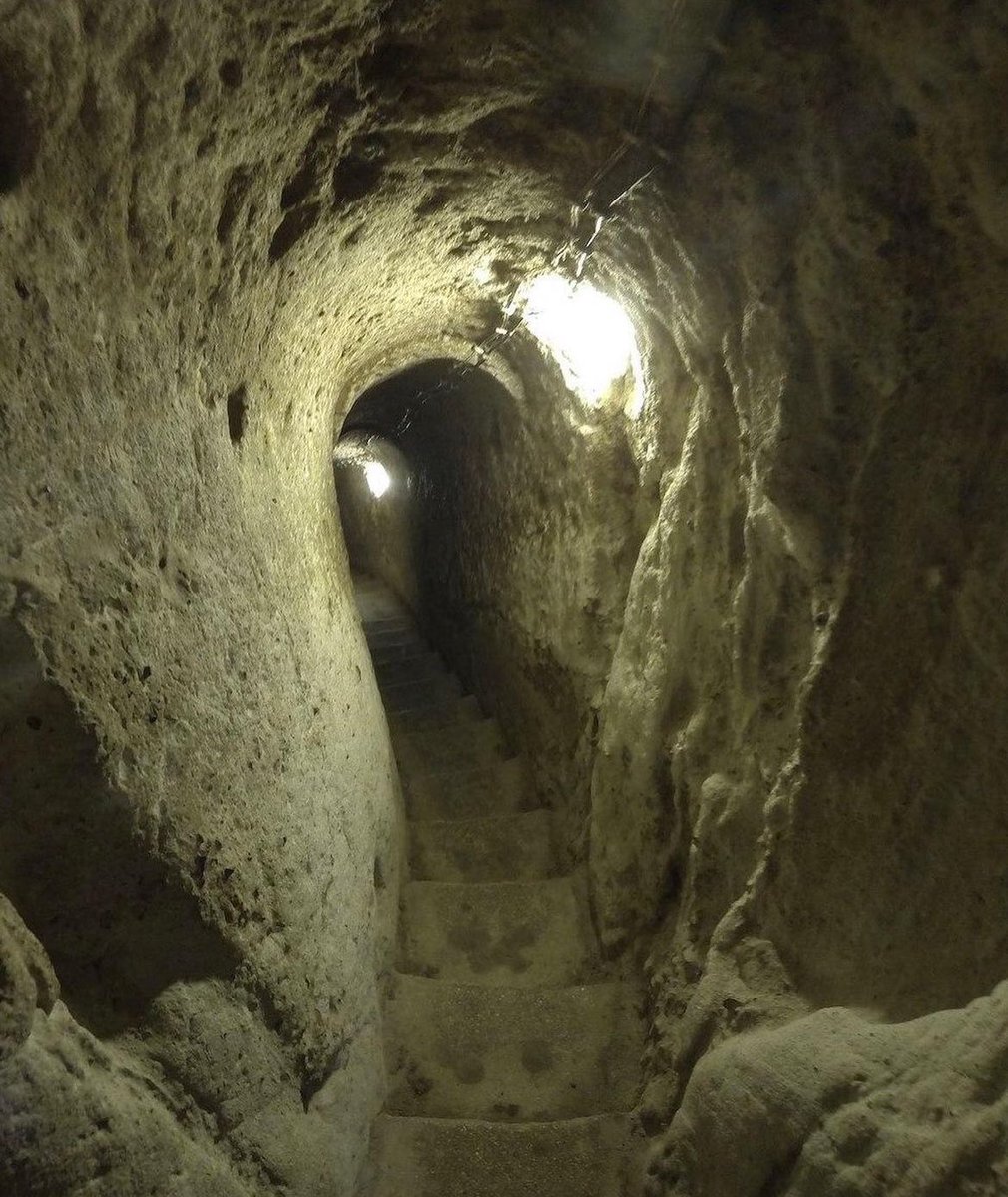 A Turkish homeowner chasing his chickens through a hole in his basement during renovations came across an abandoned underground Turkish city that once housed 20,000 people.

Excavation work uncovered an incredible marvel of engineering, a network of tunnels and shelters 18 levels
