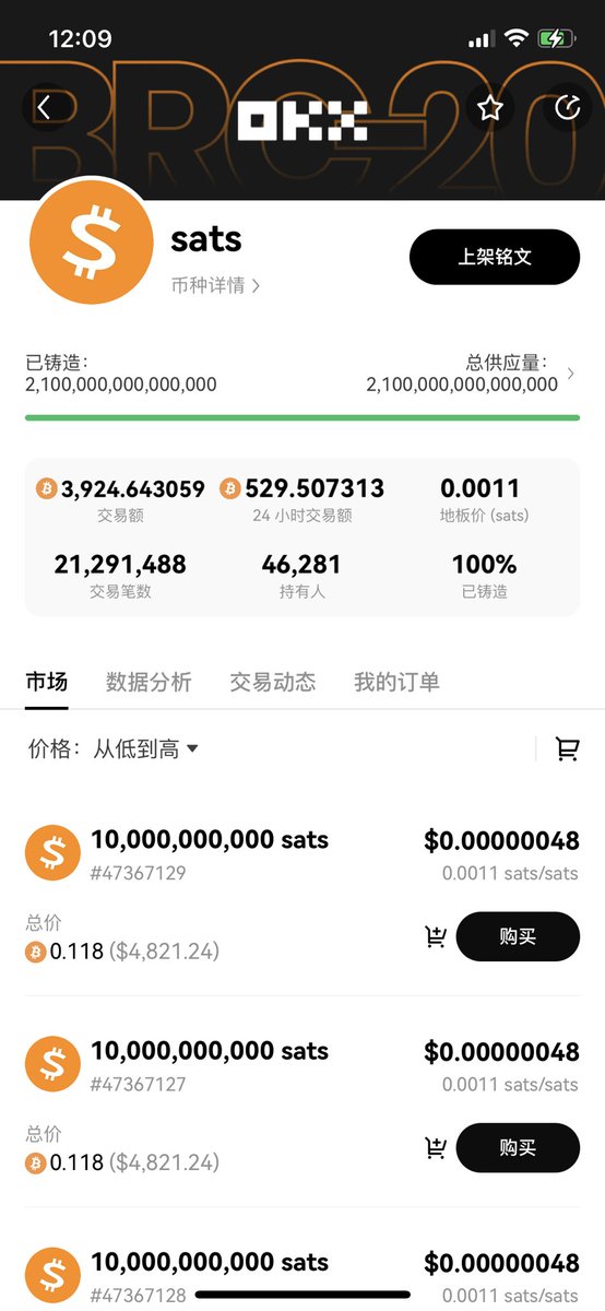 Dan. (@mike258082259) on Twitter photo #sats 这交易额,还得是币安 #sats 这交易额,还得是币安