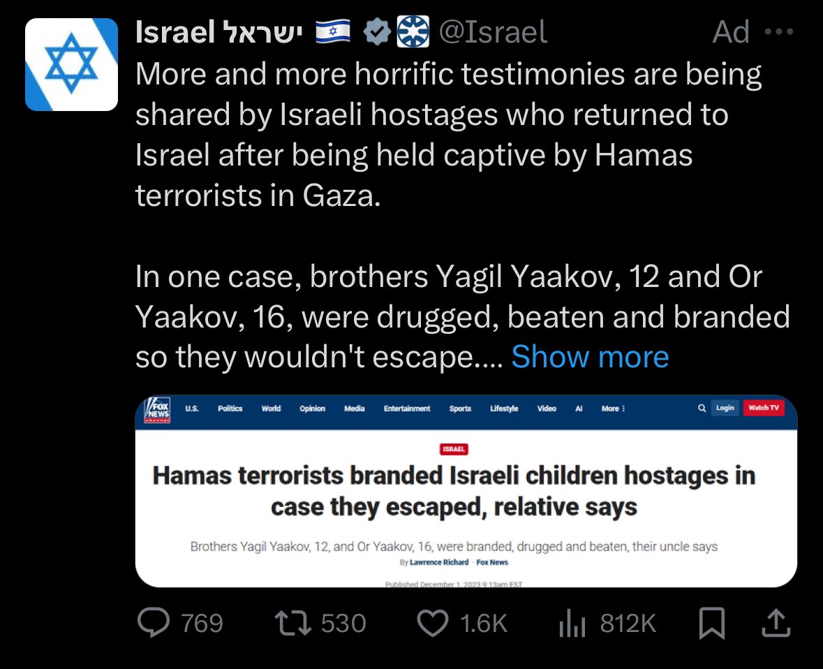 solcelo's tweet image. I’m sure it’s been going on for a while but the official Israel account paying for ads… lmao
