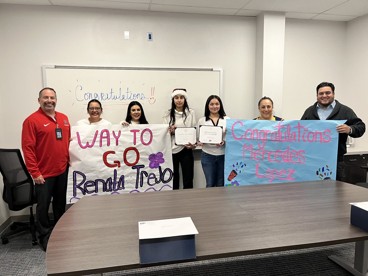 Congratulations to our two UTEP scholarship recipients!!!!