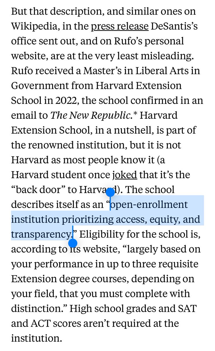 Hate weasel Chris Rufo tried to trick people into thinking he got a degree from Harvard when it was actually from an extension program focused on “equity.”