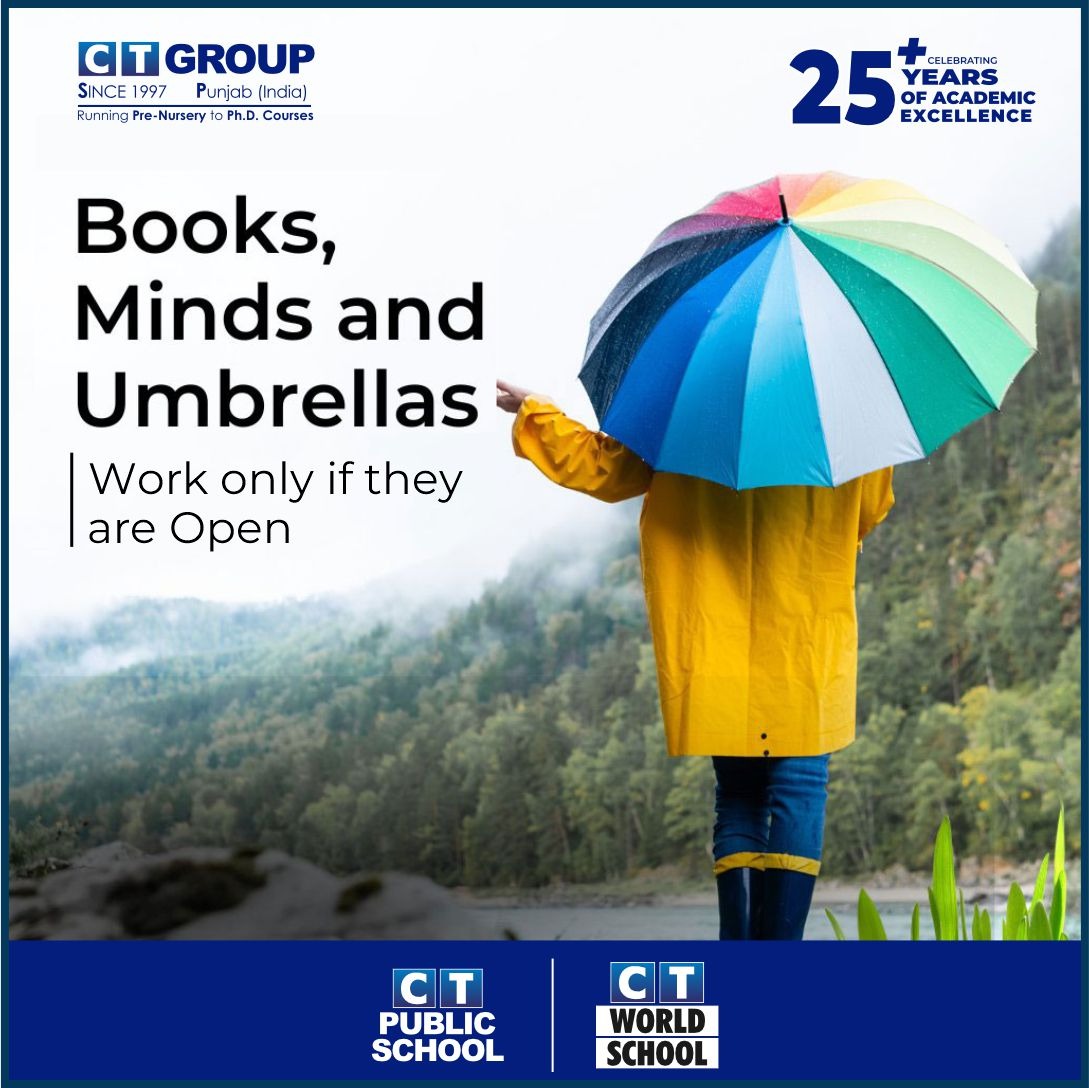 Ever wondered? 

Books, minds, and umbrellas work wonders when open. 

Embrace the power of openness in every aspect of life. 📚🧠☂️

#CTGroup #morninpost #openbooks #openminds #openumbrellas #embrace #openyourmind #openyourworld #CTU #CTW #CTPS #TeamCT #CTians