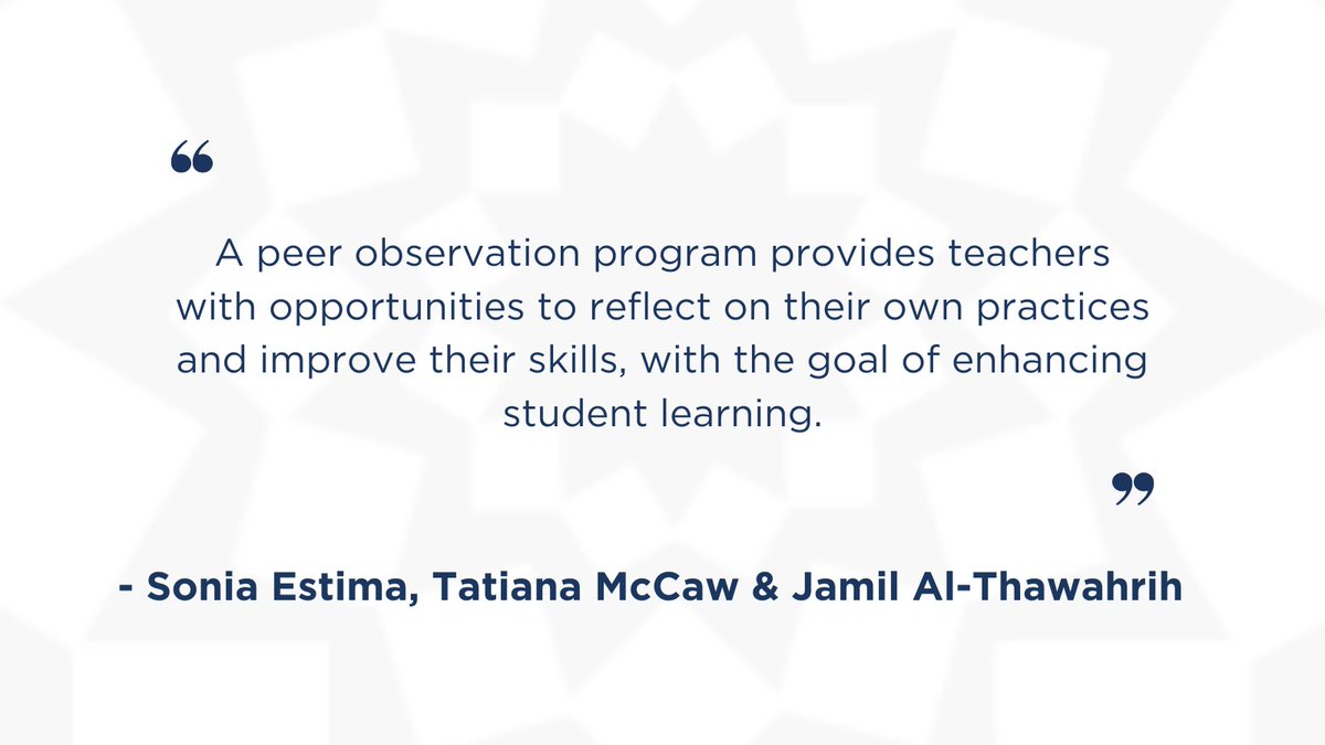 Dr. Sonia Estima, Dr. Tatiana McCaw & Jamil Al-Thawahrih talk about a peer classroom observation program in their recent TLE article. Read more in the latest issue of TLE: bit.ly/2QNKo3w 
#TuesdayTLE